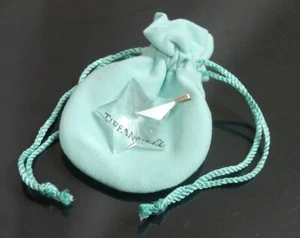 Authentic Tiffany & Co. Charm Necklace Top Star Glass Sterling Silver #1945 - Picture 1 of 5