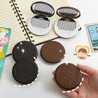 Mini Chocolate Cookie Mirror Folding Compact Pocket Mirror  Hair Accessories