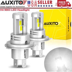 2x AUXITO 9003 H4 HB2 LED Headlight Bulbs Kit High-Low Beam 100W 6000K White - Bild 1 von 10