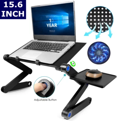 Modern Adjustable Portable Folding Laptop Desk Computer Table Stand Tray For Bed - Image 1 of 4