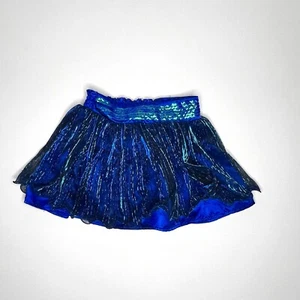 JUSTICE Flare Tutu Skirt/Skort Girls Size 10 Royal Blue - Picture 1 of 7