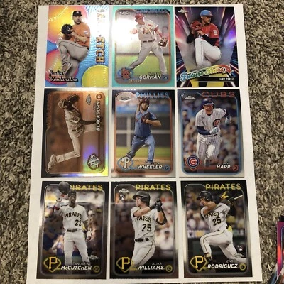 (60) 2024 Topps Chrome Lot MLB Baseball Cards Collection - Image 1 of 4