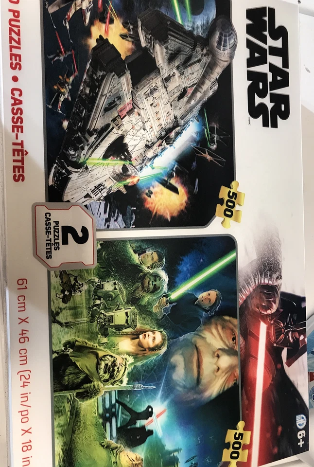 NIB Star Wars Puzzles 500pc each Prime 3D Lenticular Puzzles(2)  - Image 1 of 1