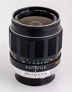 Minolta MC W.Rokkor - HH 35mm f/1.8 Wide Angle Lens - Picture 1 of 7