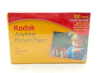 Kodak Photo Paper Anytime Picture Soft Gloss 4x6 100 Sheets Sealed New NIP - Image 1 of 4