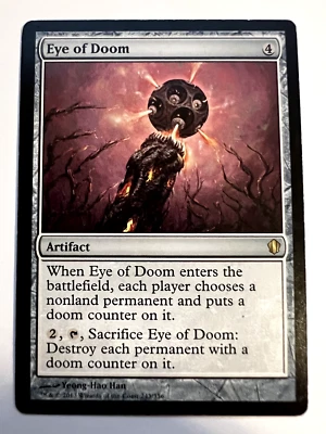 MTG Magic The Gathering Commander 2017 Eye of Doom Rare LP - Image 1 of 2