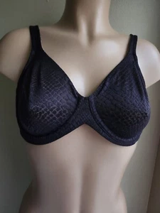 Bali B547 Women's Beauty Back Smoothing Slimmer Bra 36C Black - Picture 1 of 9
