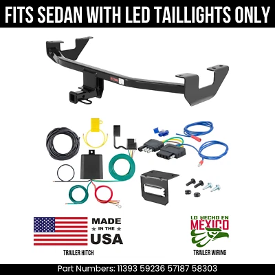 适用于 10-13 马自达 3 拖车挂接带 5 针线适合轿车带 LED 尾部弯 2K — 第 1/4 张图片