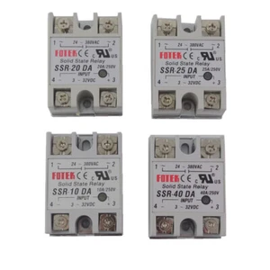 1Pcs Solid State Relay SSR-10DA SSR-25DA SSR-40DA 3-32VDC TO 24-380V AC - Imagen 1 de 11