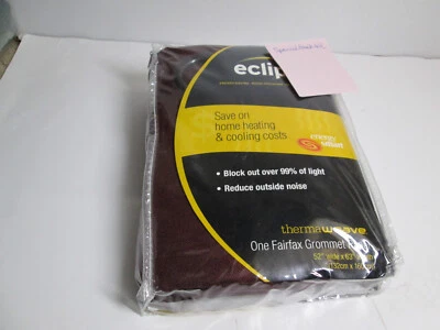 Eclipse Block Out Light Panel Thermaweave Fairfax Grommet Panel 52"x63 Burgundy - Image 1 of 4