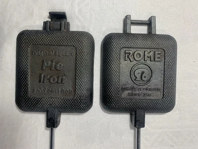 Rome Open Fire Pie Iron 28" Long EUC - Image 1 of 4