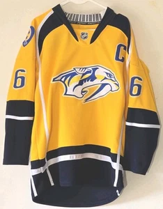 Shea Weber Nashville Predators Captain #6 Vintage NHL Jersey Size 48 Reebok - Picture 1 of 14