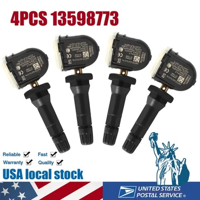 4PCS 13598773 Tire Pressure Sensor TPMS 433MHz For 2016-2018 Chevrolet Cruze - Imagem 1 de 4