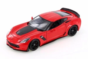 2017 Chevrolet Corvette Z06 1/24 Scale Diecast Metal Model - RED - Picture 1 of 6