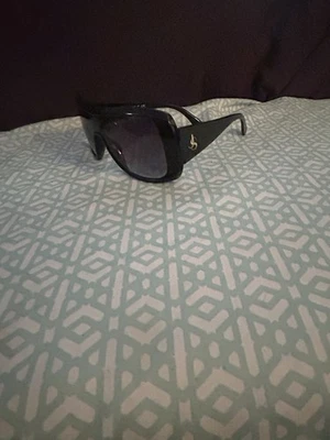 Gafas de sol Jessica Simpson negras de gran tamaño protección UV diseñador moda mujeres Foto 1 de 2