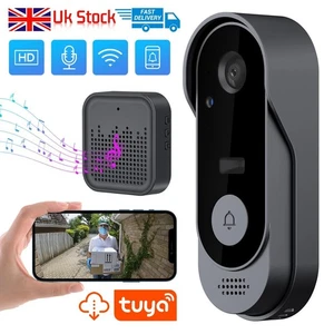 Smart WiFi Video Doorbell Video HD Wireless Doorbell Advanced Security Camera UK - Picture 1 of 20