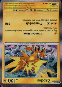 2024 Scarlet & Violet Series - Twilight Masquerade Zapdos Rare #65 - Picture 1 of 2
