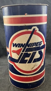 Winnipeg Jets NHL Hockey P & K Products 19 In Tall Trash Can @W - Picture 1 of 12