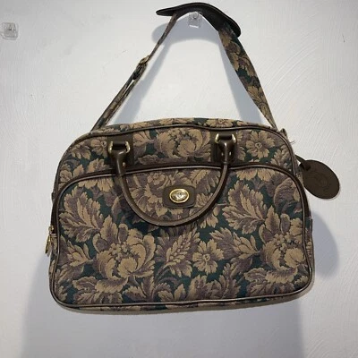 Protocol Floral Tapestry Vintage Overnight Large Travel Luggage Shoulder Bag - Image 1 of 4