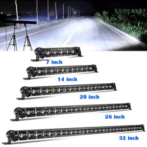Ultra-thin Single Row Led Light Bar Offroad SUV Tractor ATV 8"14"20"32"38"44"50" - Bild 1 von 18