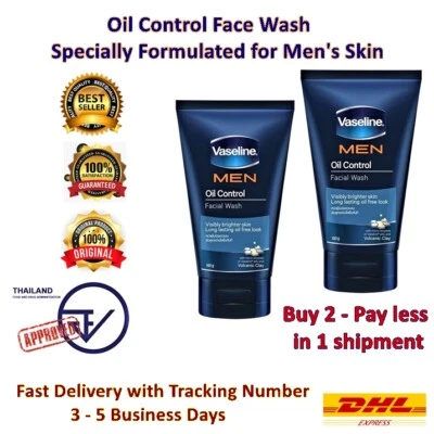 2x Vaselina Hombres Control de Aceite Jabón Facial Arcilla Volcánica Sin Aceite Piel Brillante 100g  Foto 1 de 4