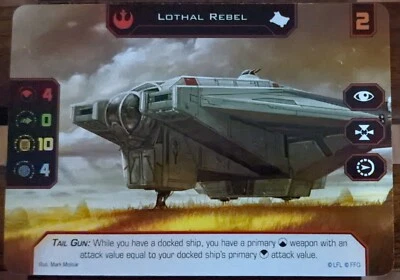 X-Wing Miniatures Promo/Alt Art FFG Tarjeta Oficial Individual (Segunda Edición 2.0) Foto 1 de 4