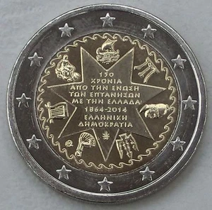 2 Euro Gedenkmünze Griechenland 2014 Ionische Inseln unz. - Picture 1 of 1