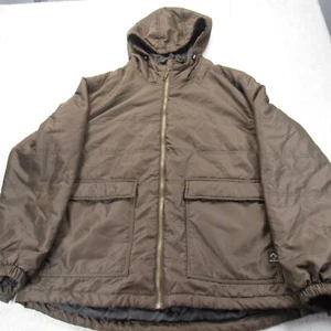 Dri Duck Trooper Jacket Mens Large Brown Tuff Tech Puffer Hood Canvas Insulated - Picture 1 of 15