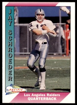 1991 Pacific Jay Schroeder . Los Angeles Raiders #239 - Image 1 of 2