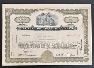 Western Maryland Railway Company Aktienzertifikat - 1959 - Bild 1 von 3