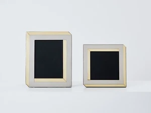 Romeo Rega Italian brass chrome set of two picture frames 1970 - Picture 1 of 10