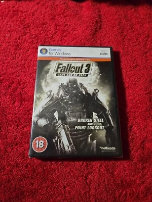 Fallout 3 Game Add-On Pack - Broken Steel & Point Lookout (PC DVD) New sealed - Image 1 of 2