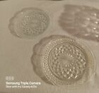 Anchor Hocking Wexford Glass Relish Plate 8 1/2" Scalloped Dish Vintage