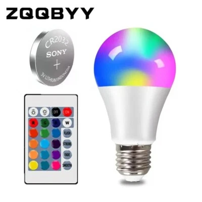 LED RGB Dimmable Light Smart Control 5W 10W 15W Colourful Changing Decor Home - Image 1 of 4