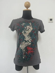 Iron Fist Siren Song Ladies T-shirt Grey Charcoal - Size Medium - Picture 1 of 4