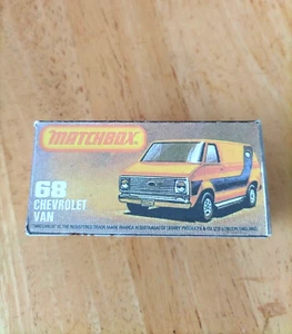 Matchbox Superfast - No68 Chevrolet Van  - Replica / Copy Box only - Picture 1 of 3