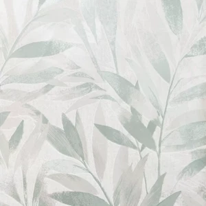 Sage Green Leaf Wallpaper Metallic Shimmer Textured Feature Wall Bedroom Lounge - Picture 1 of 6