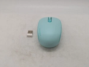Tecknet TK-MS006 wireless mouse + 2.4G USB receiver light blue for PC computer - Picture 1 of 16