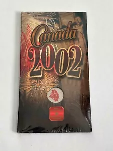 Canada 25 Cents 2002 - Canada Day Series - Coloured Maple Leaf in sealed pack - Foto 1 di 3