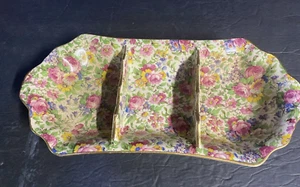 Royal Winton Grimwades Chintz "Summertime" Relish Tray Rare - Picture 1 of 5