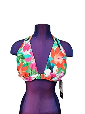 Nuevo con etiquetas Top de bikini halter tropical La Blanca Tropea talla 16 para mujer Q20 Foto 1 de 4