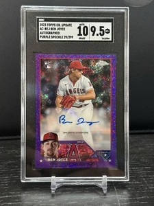 2023 Topps Chrome Update #AC-BEJ Ben Joyce Purple Speckle Auto /299 RC SGC 9.5 - Picture 1 of 2