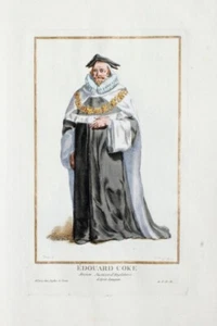 Edward Coke England Richter Jurist Judge Speaker Unterhaus Petition of Right - Picture 1 of 1