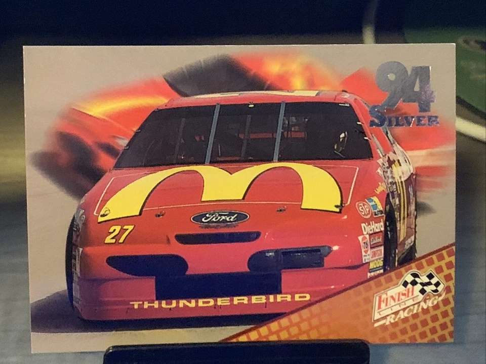 Jimmy Spencer VINTAGE 1994 FINISH LINE RACING #121  MCDONALDS Card - Image 1 of 2