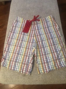 Massive Revolution Plaid Men’s Multicolor Casual Shorts Sz 34 NWT - Picture 1 of 13