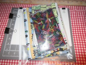 BACK 2 WORK?-LOT of 3 "DAILY GRIND+PAPER-CLIPS+NOTES"~MICHAEL MILLER FABRICS LLC - Picture 1 of 9