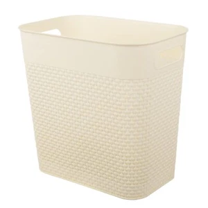 Plastic Trash Can Wastebasket, Garbage Container Basket for Bathrooms, Kitche... - Picture 1 of 3