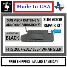 Jeep Wrangler JK JKU Sun Visor Repair Kit Left & Right Side Sunvisor - Black