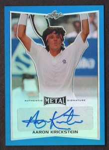 2016 Leaf Metal Tennis Blue #BA-AK1 Aaron Krickstein AUTO 42/50