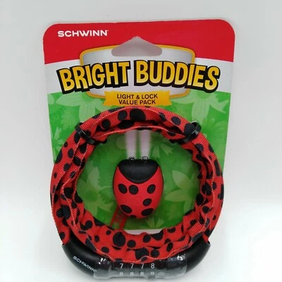 Schwinn Bright Buddies Ladybug LED Light and Combination Lock Set  - Image 1 of 2